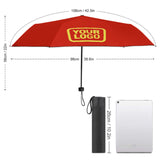Custom Orange Red Light Yellow Automatic Umbrella