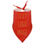 Custom Orange Red Orange Pet Scarf