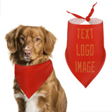 Custom Orange Red Orange Pet Scarf