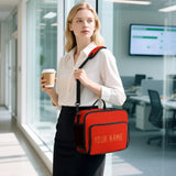 Custom Orange Red Orange Lunch Bag