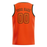 Custom Orange Red & Orange Colors Design Sports Basketball Jersey