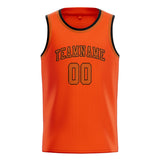 Custom Orange Red & Orange Colors Design Sports Basketball Jersey