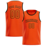 Custom Orange Red & Orange Colors Design Sports Basketball Jersey