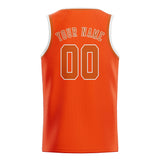 Custom Orange Red & Orange Colors Design Sports Basketball Jersey