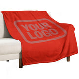 Custom Orange Red Copper Rose Blanket