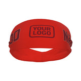 Custom Orange Red Crimson Red Sports headband