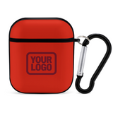 Custom Orange Red Crimson Red AirPods Case