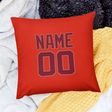 Custom Orange Red Crimson Red Pillowcase