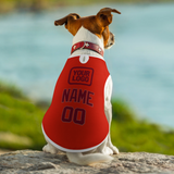 Custom Orange Red Crimson Red Pet Vest