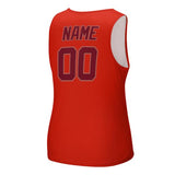Custom Orange Red Crimson Red Men's Tank Top