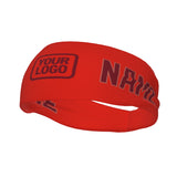 Custom Orange Red Crimson Red Sports headband