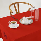Custom Orange Red Copper Rose Square Table Cloth