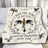 Gifts for Dragon Rider Blanket - A Dragon Without Its Rider Is a Tragedy, A Rider Without Their Dragon Is Dead - From Parents, Birthday, Christmas, Everyday Encouragement, Inspirational