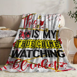 Gifts for True Crime Fans Blanket, "This Is My True Crime Watching Blanket," From Parents, Birthday, Christmas, Everyday Encouragement, Motivational