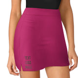 Custom Pink Brown A-Line Skort