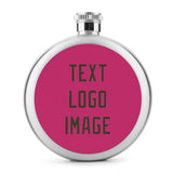 Custom Pink Brown Hip Flask