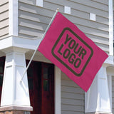 Custom Pink Brown Flag