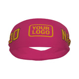 Custom Pink Yellow Sports headband