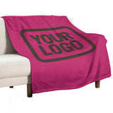 Custom Pink Brown Blanket