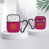 Custom Pink Yellow AirPods Case