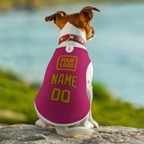 Custom Pink Yellow Pet Vest