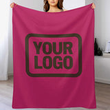 Custom Pink Brown Blanket