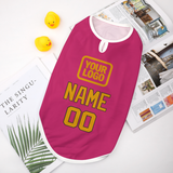Custom Pink Yellow Pet Vest