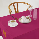 Custom Pink Brown Square Table Cloth