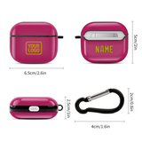 Custom Pink Yellow AirPods Case (3rd Generation)