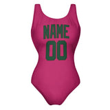 Custom Pink Green Swimsuit