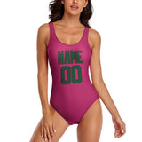 Custom Pink Green Swimsuit