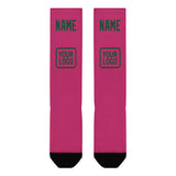 Custom Pink Green Knee-High Sock