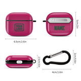 Custom Pink Green AirPods Case (3rd Generation)