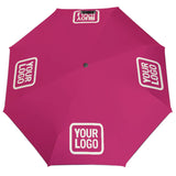 Custom Pink Cream Automatic Umbrella