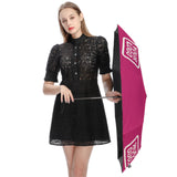 Custom Pink Cream Automatic Umbrella