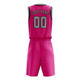 Custom Pink Gray Basketball Set