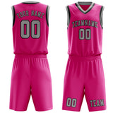 Custom Pink Gray Basketball Set