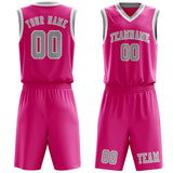 Custom Pink Gray Basketball Set