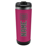 Custom Pink Dark Grey Stainless Steel Water Cup