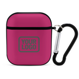 Custom Pink Dark Grey AirPods Case