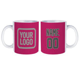 Custom Pink Dark Grey Mug