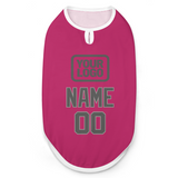 Custom Pink Dark Grey Pet Vest