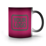 Custom Pink Dark Grey Magic Mug