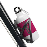 Custom Pink Dark Grey Sports Bottle