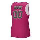 Custom Pink Dark Grey Men's Tank Top
