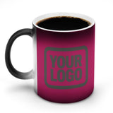 Custom Pink Dark Grey Magic Mug