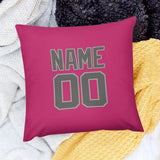 Custom Pink Dark Grey Pillowcase