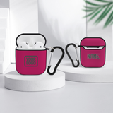 Custom Pink Dark Grey AirPods Case