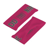 Custom Pink Dark Grey Sports headband