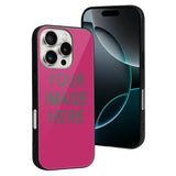 Custom Pink Dark Grey Phone Case